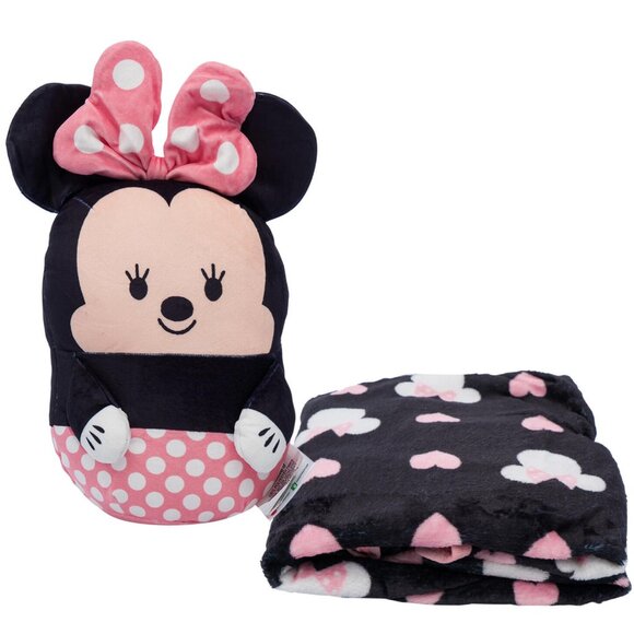 Minnie Mouse Doll Hugger Pillow and Throw Blanket - Picture 1 of 6